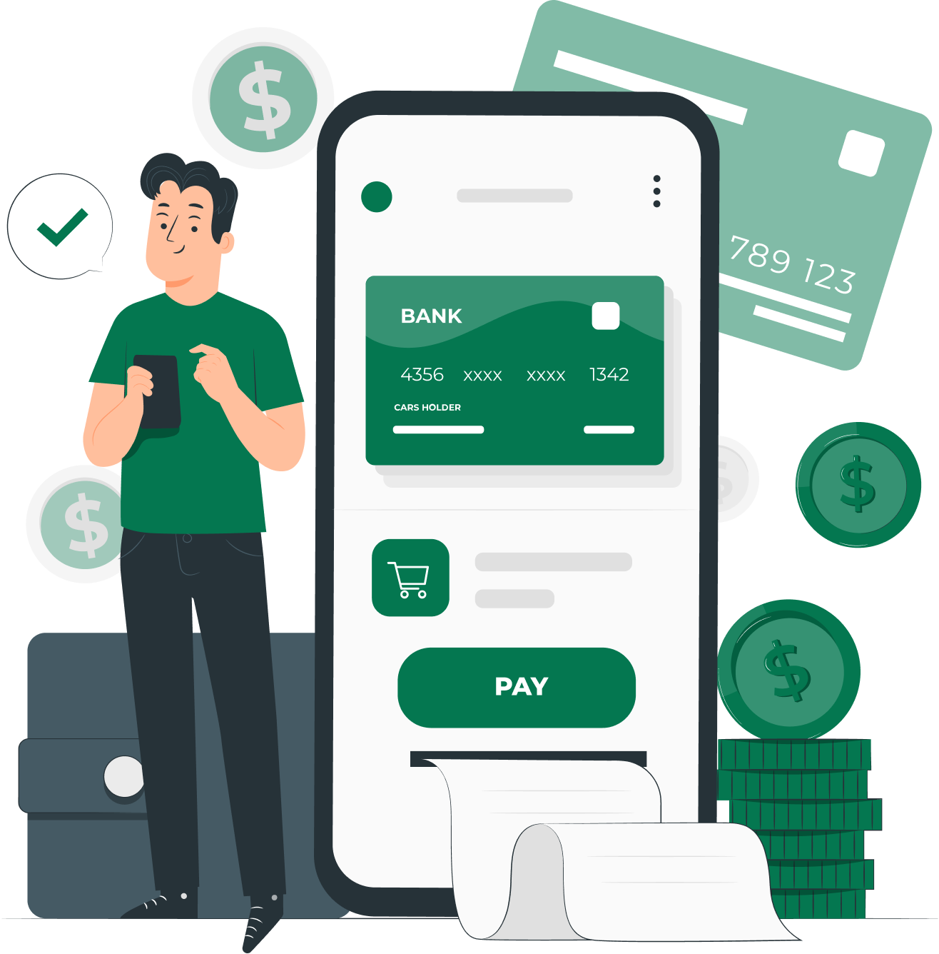 Cashless Payment illustration