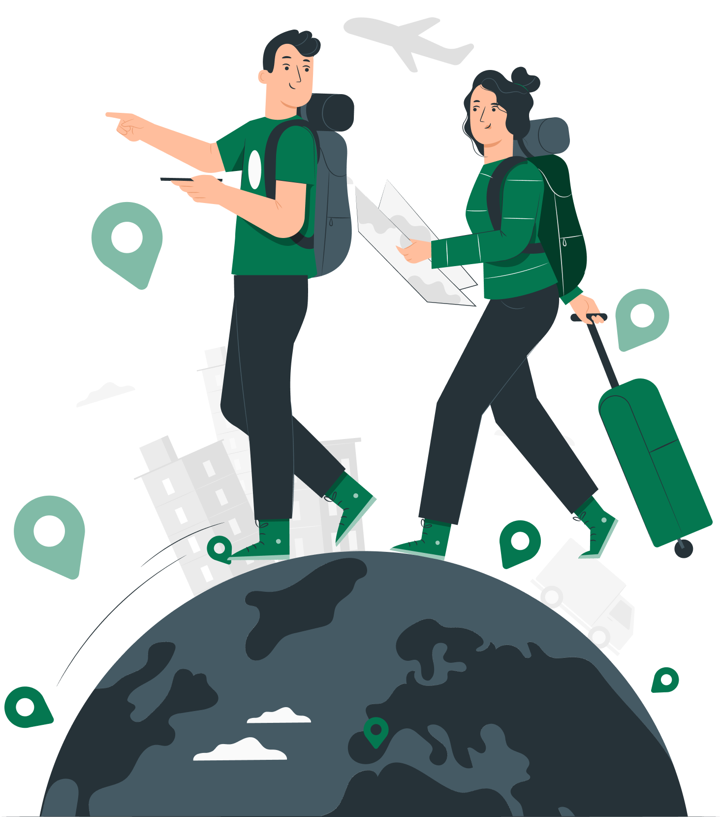 Food Explorer Illustration